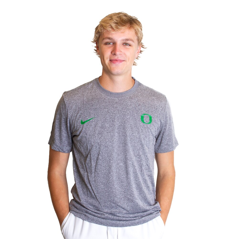 Classic Oregon O, Nike, Grey, Crew Neck, Performance/Dri-FIT, Men, T-Shirt, 733773
